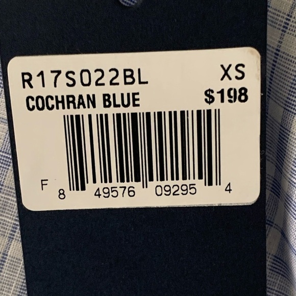 ZACHARY Prell Shirt Blue plaid dress long sleeve Cochran XS NWT - Picture 8 of 12